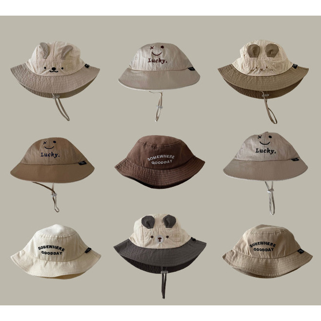 Phiên Bản Hàn Quốc Mũ Xô Cho Bé Mùa Hè Dễ Thương Nhanh Khô Bé Trai Bé Gái Mũ Chống Nắng