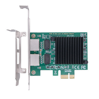 2 cổng rj45 sang pci express x1 card mạng e1g42et rtl8111f chip 1gbps gigabit ethernet lan thẻ mạng adapter cho máy tính để bàn