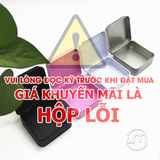 [RẺ rẻ RẺ ] 7*7*2.3cm-Hộp thiếc vuông nắp lật màu full