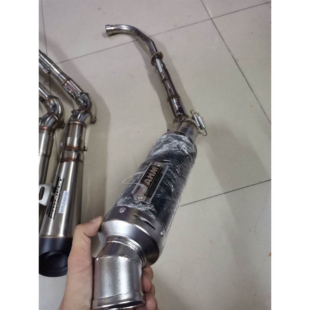 pô ahm, pô xe dream, xe Wave có thiết kế cổ cong 2 khúc dành cho xe dream, xe Wave, xe cúp, xe siriu