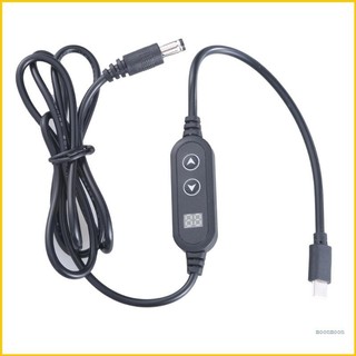 Moommy USB C sang DC5525 Dây nguồn Dây cáp Điện áp có thể điều chỉnh 5V-9V-12V-15V-20V 3A