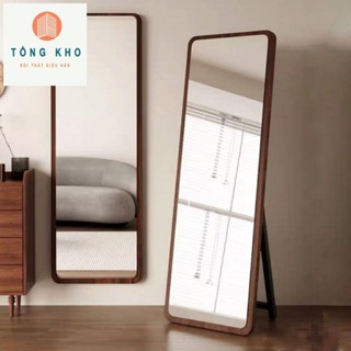 Gương đứng soi toàn thân TỔNG KHO NỘI THẤT KIỂU HÀN khung gỗ cao cấp nịnh dáng nhiều màu kích thước 70x170cm