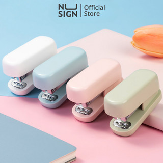 Dập ghim học sinh văn phòng mini 25 trang, Ghim bấm giấy số 12 tặng ghim màu pastel nhỏ gọn, tiện lợi