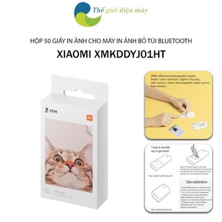 Hộp 50 Giấy in cho Máy in ảnh bỏ túi mini Xiaomi XMKDDYJ01HT - Shop Thế giới điện máy