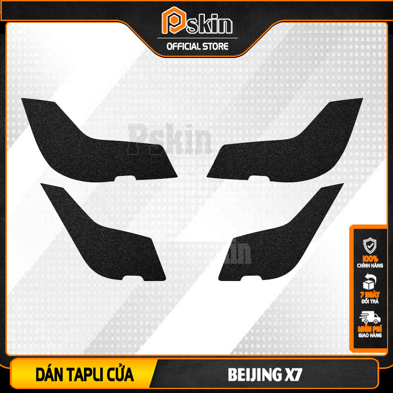 Bộ 4 tấm Dán chống xước Tapli cửa ô tô Bejing X7 - Pskin ( Bảo hành 12 tháng)