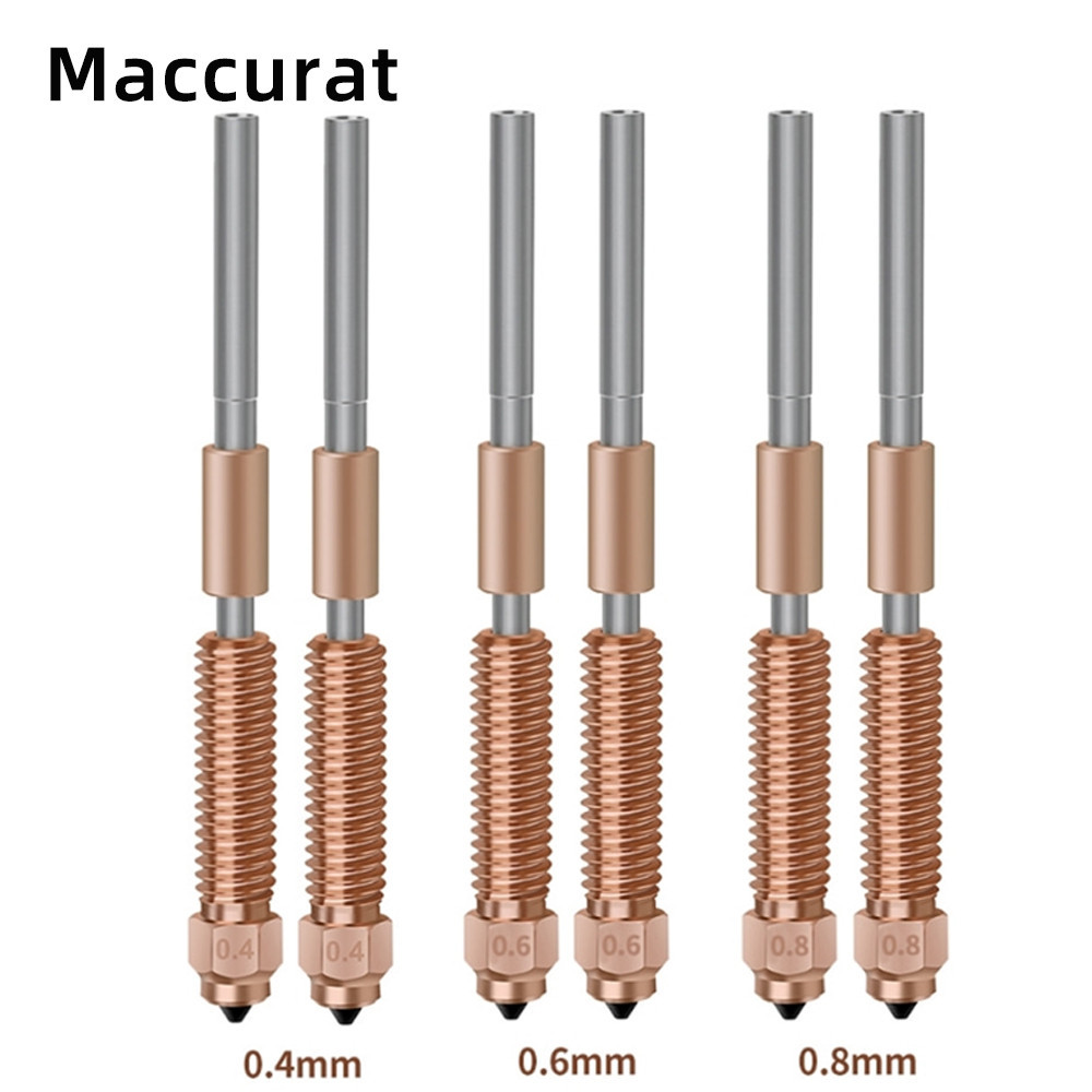 1 Cái 0.4 / 0.6 / 0.8mm K1C Vòi Phun Titan Đồng Tất Cả Trong Một Vòi Phun Cao Cấp K1C K1 Max Nâng Cấ