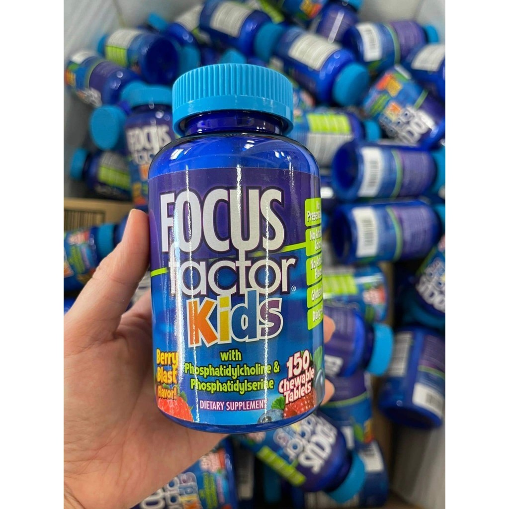 KẸO NHAI CHO BÉ  FOCUS FACTOR KIDS  - HỘP 150 viên MỸ