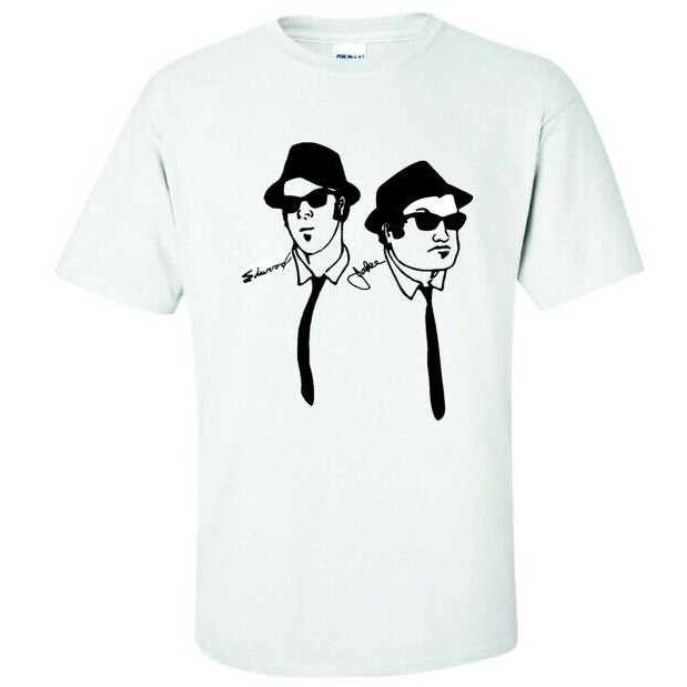 Blues Brothers Vintage Repro Áo Sơ Mi Jake Elwood Belushi Aykroyd Phim Snl
