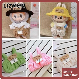 Quần áo búp bê LIZMON Labubububutu, Thời gian để thư giãn Phụ kiện búp bê thủ công đầy đủ, Búp bê Cotton Macaron Cos Quà tặng Quần áo búp bê thủ công cho búp bê Labubupu 17cm