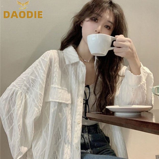 DAODIE áo sơ mi nữ áo kiểu hàn quốc Định hình xu hướng thông thường Thoải mái nhí nhảnh WCS2460JZV 25Z240618