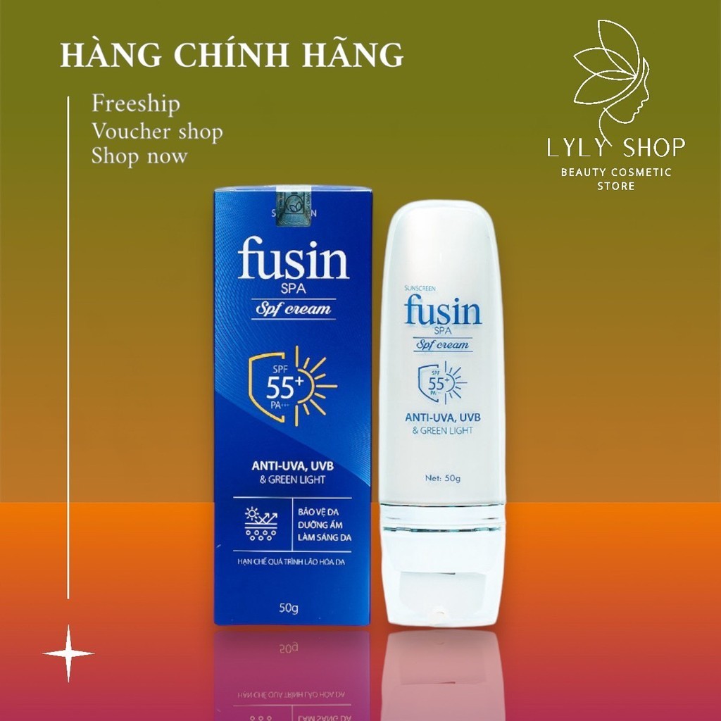 Kem chống nắng dưỡng da FUSIN SPA SPF Sun Cream 55+ chống tia UV, giúp ngăn ngừa nám,50ml