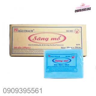 [THÙNG 100 TẤM] Săng Mổ Bảo Thạch (50X50) | Dùng Trong Y Tế, Thẩm Mỹ, Spa - Đã Tiệt Trùng