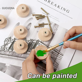 Guouqna núm tủ gỗ chưa hoàn thành tủ đồ nội thất ngăn kéo kéo tay cầm tròn ngăn kéo tay cầm guouqna