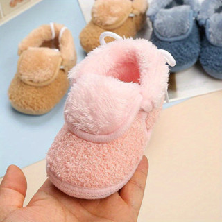 Trẻ Em Bé Gái Giày Bốt Công Chúa Dễ Thương Giày Cho Bé Mùa Đông Mềm Mại Tập Đi Bé Trai Bé Gái Tất Giày Sơ Sinh Ấm Áp Giày