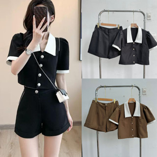 Set Thiết Kế Sang Chảnh Dáng Ngắn Bigsize Nữ  ,Bộ Đồ Big Size Dáng Croptop Quần Đùi Vải Cotton SET832