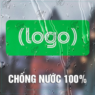 Combo 2 logo decal Grab dán xe