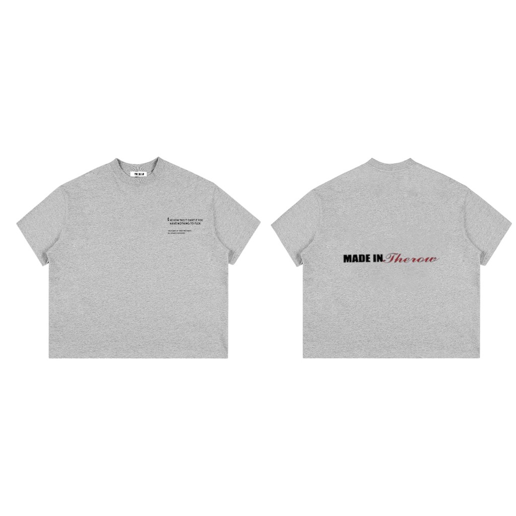 Áo Thun Big Boxy Local Brand THEROW Tay Ngắn Cotton " BASIC " Menswear Unisex Nam Nữ Cổ Tròn Streetwear Hot Trend Mùa Hè | BigBuy360 - bigbuy360.vn