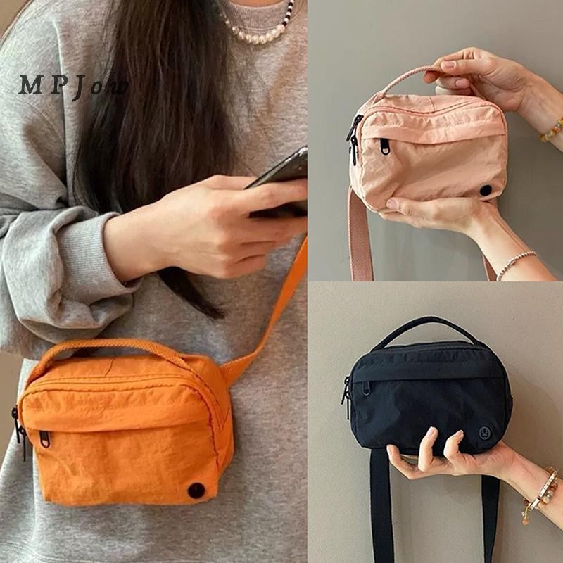 Túi vuông Nylon thời trang MPJow Túi vải nhẹ Túi đeo vai đa năng thông thường Túi đựng điện thoại di động Tốt