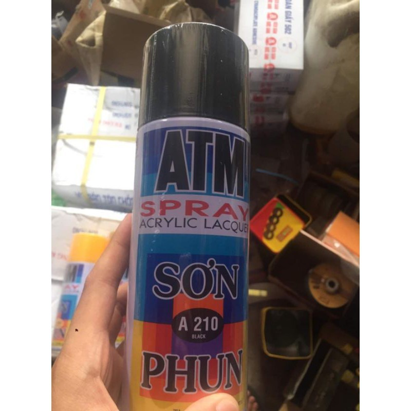 Sơn xịt ATM A210 đen