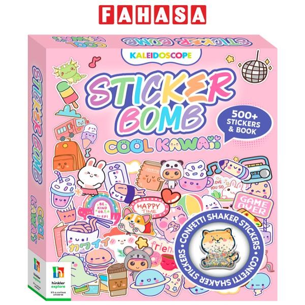Sách ngoại văn: Kaleidoscope Sticker Bomb Cool Kawaii