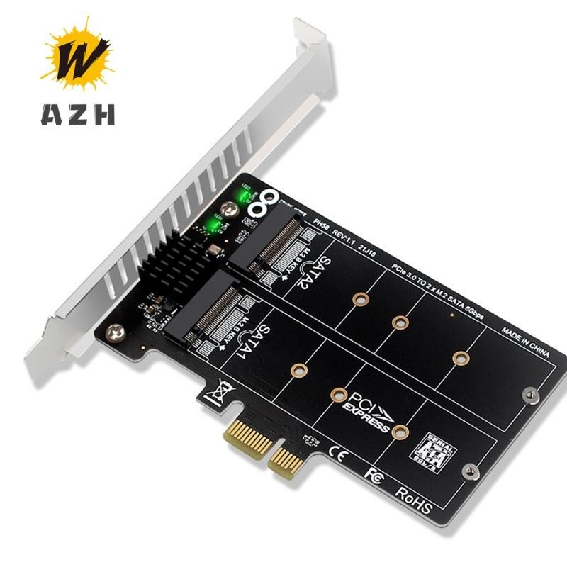 Ph58 2 x M2 SATA sang PCIe Thẻ chuyển đổi PCIe X1 sang NGFF M2 SATA SSD