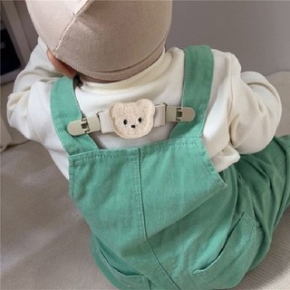 Bb Chống Trơn Trượt SlingDress Suspenders Kẹp Chống Trơn Trượt Trang Trí Quần Áo Bé Gấu Dễ Thương Tổng Thể Dây Đeo Kẹp Quần Dây Đeo Đàn Hồi