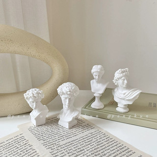 [10 Cái] Mô Hình Đầu Người mini Bằng Nhựa resin Phác Thảo Mô Hình Phác Thảo Chân Dung Nhân Vật Hoạt Hình still life statue trumpet david venus Hàn Quốc Làm Đạo Cụ Chụp Ảnh
