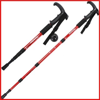 Gậy Leo Núi Gấp Gọn Trekking, Hỗ Trợ Đi Lại Hợp Kim Nhôm, Đầu Chống Trơn Trượt Bằng Thép Carbon