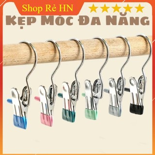 Combo 5 móc kẹp đa năng chất liệu thép không gỉ, móc treo nhỏ gọn đa năng cần thiết trong mọi gia đình.