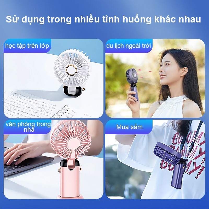 [Bản Mới Nhất 2025 PIN 20000mAp] Quạt cầm tay tích điện dung lượng pin khủng 5 cấp độ, màn hình LED thông minh | BigBuy360 - bigbuy360.vn