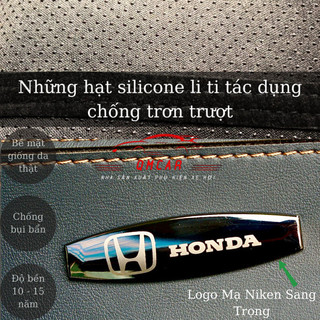 Thảm taplo da pu nappa 3d crv 2024 được thiết kế ghép nối trên bề mặt thảm