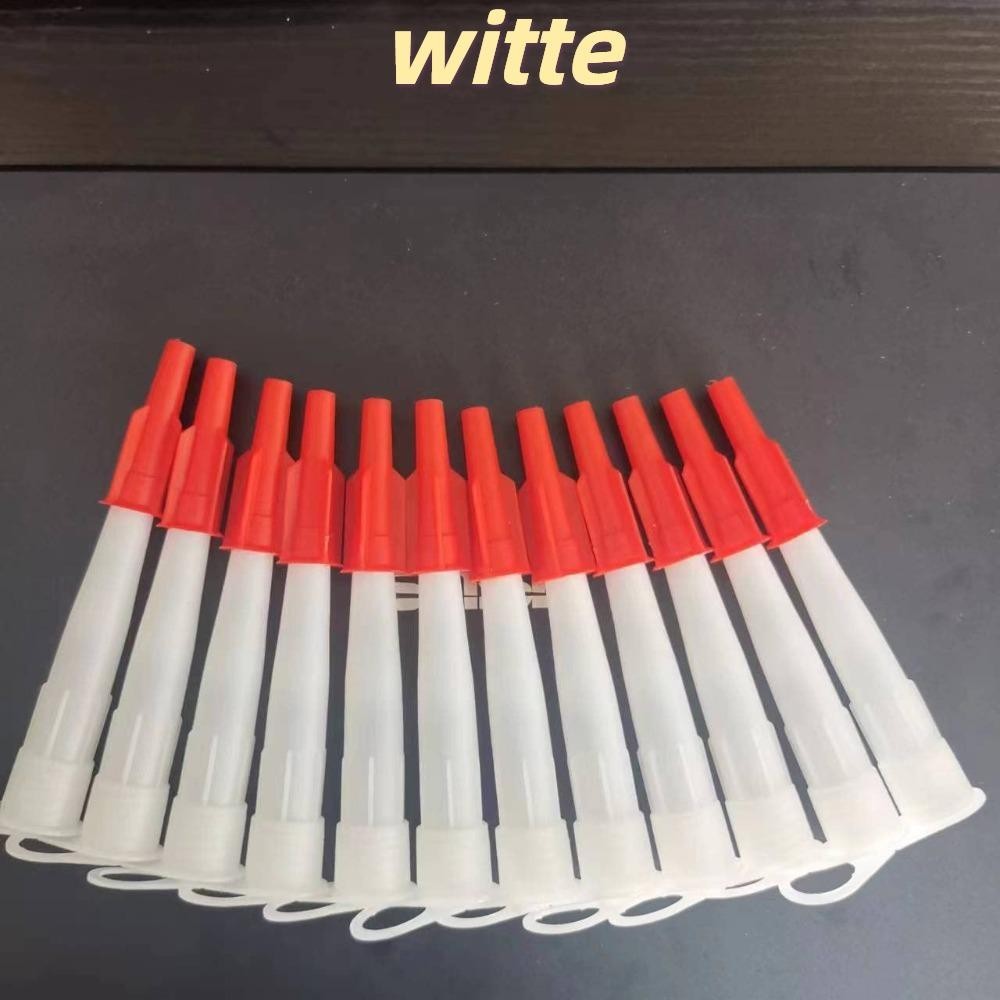 Witte 12 Cái Mở rộng vòi phun, Ống màu đỏ mềm và cứng có nắp, Vòi phun Caulking mở rộng bằng nhựa đa năng 4,65 * 0,67 Inch Mục đích kép