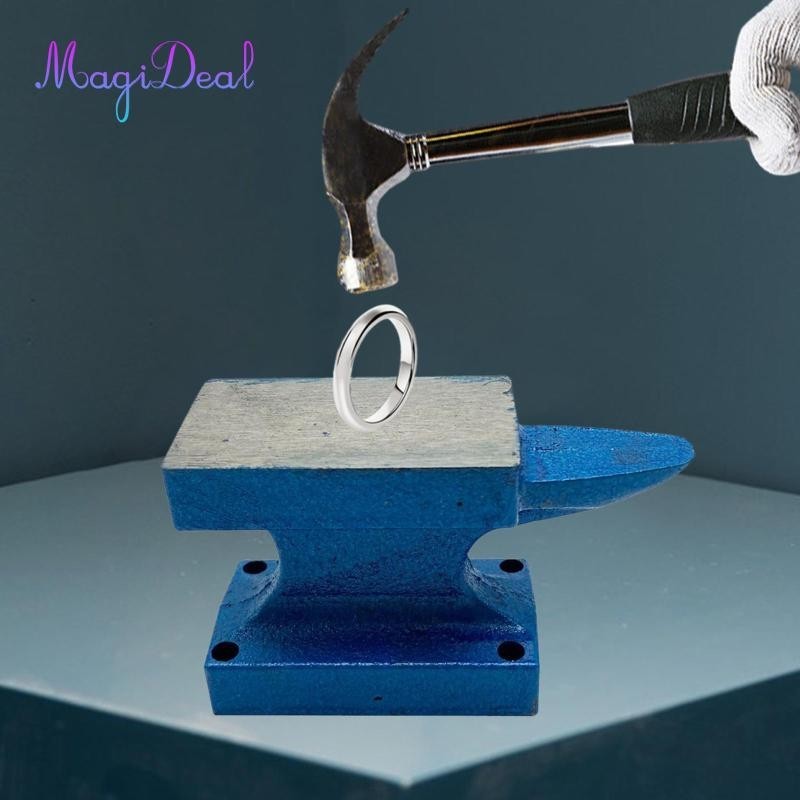 Magideal Metal Anvil Bộ dụng cụ làm đơn Dụng cụ sửa chữa thợ rèn nhỏ gọn