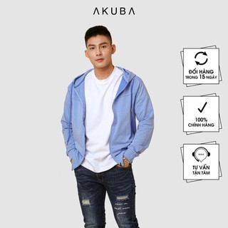 Áo khoác thun thời trang Akuba có mũ trùm đầu UV19001