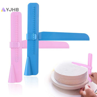 Dụng cụ cạo bánh có thể điều chỉnh Smoother Fondant Thìa làm bánh Diy Edge Smoother Cream Leveling Device Dụng cụ làm bánh Bánh ngọt Thìa mới