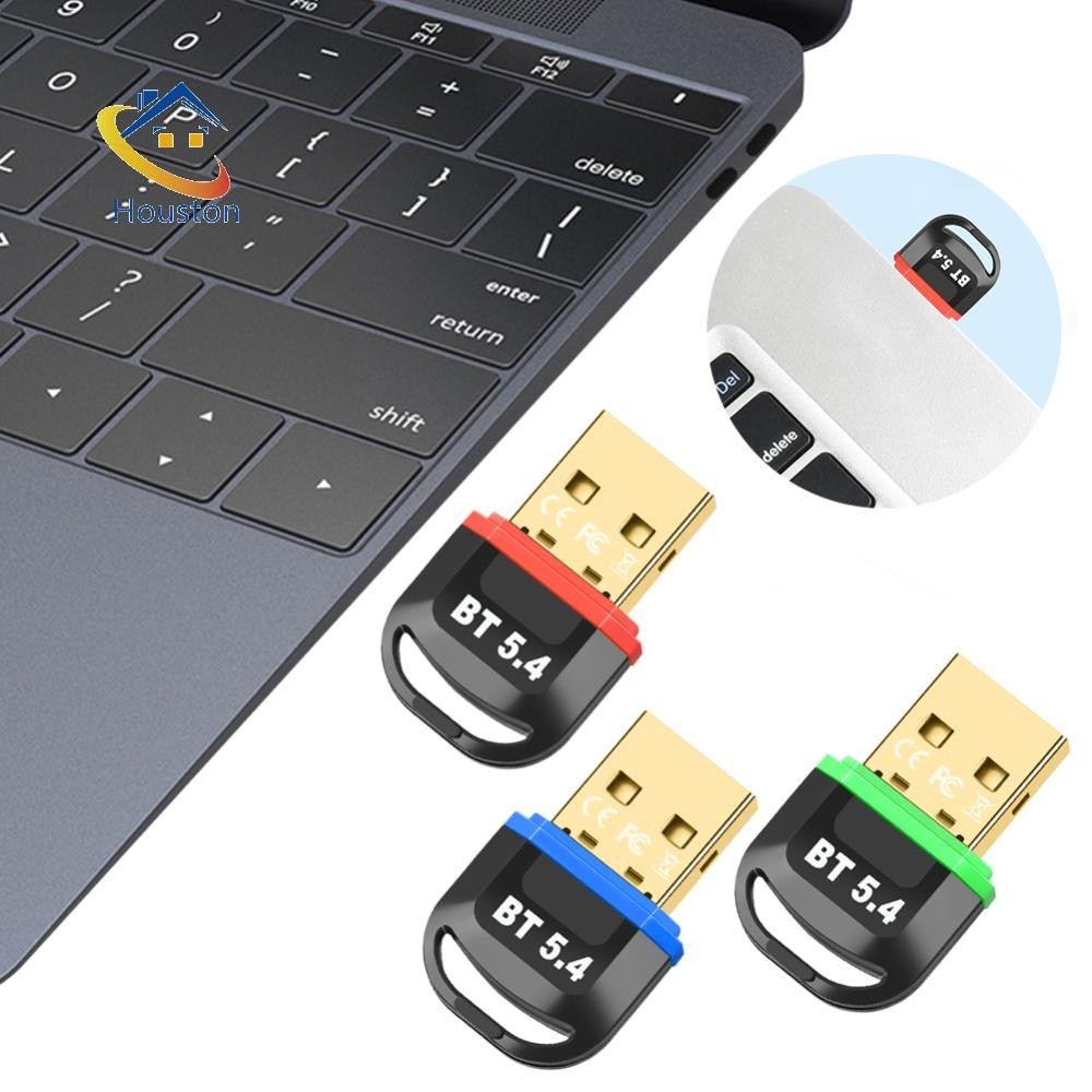 Bộ chuyển đổi Bluetooth cho PC USB Bluetooth 5.4 5.1 Đầu thu Bluetooth cho loa Bàn phím chuột không dây Bộ phát âm thanh [houston.vn]