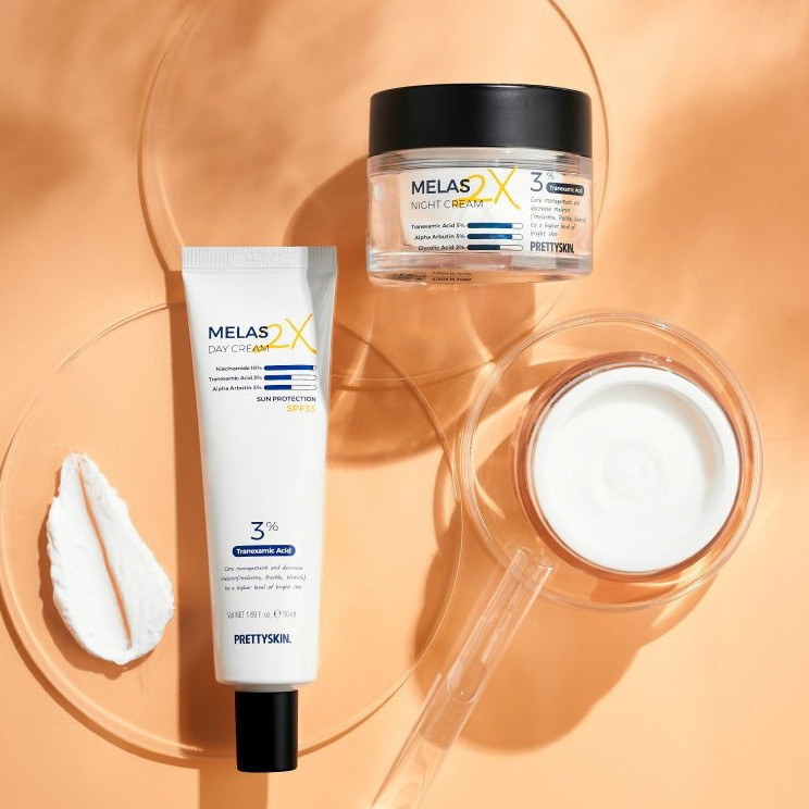 Kem Nám Melas 2X Prettyskin Dưỡng Trắng Da Mờ Thâm Nám Pretty skin 50ml