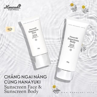 Kem Chống Nắng Nâng Tone Dưỡng Da Cho Mặt và Body Hanayuki
