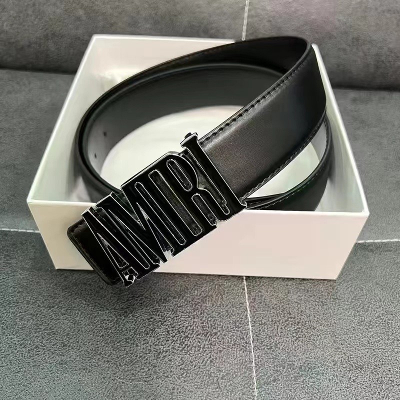 E Thắt lưng thời trang Amiri Amiri, in họa tiết chữ cái, Thích hợp cho tất cả quần áo. Thắt lưng