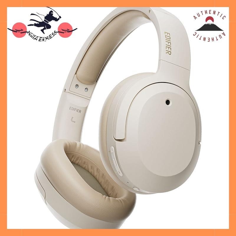 【VGP Gold Award】 Edifier W820NB Plus 【LDAC compatible】 Wireless Headphones Noise Cancelling Bluetooth 5.2【Wired/Wireless Hi-Res compatible】【220g lightweight and comfortable】Ambient sound capture/microphone built-in/49 hours/supported by dedicated app Whit
