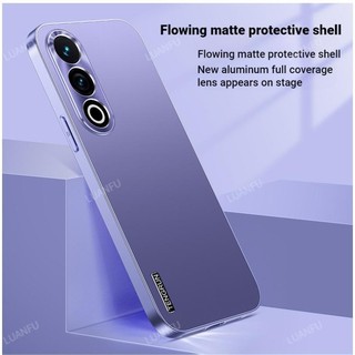 Ốp Lưng Cho OnePlus Ace 3V Ba Chiều Ống Kính Kim Loại Bảo Vệ Vòng Sơn Kim Loại Sang Trọng Micro Matte Thân Thiện Với Da Chống Dính Vân Tay Chống Rơi Vỏ Điện Thoại Chống Sốc