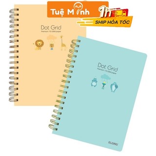 Sổ KLong B5 200 trang VPPTUEMINH giấy Dot grid chấm tròn lò xo kép, sổ Klong MS 960