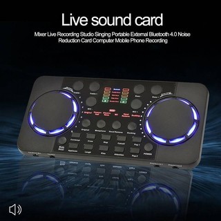 Card âm thanh phát trực tiếp V300 Pro 10 Hiệu ứng âm thanh 4.0 Bộ trộn giao diện âm thanh Máy trộn máy tính có giao diện Usb cho âm thanh card âm thanh / trực tiếp / phát sóng để ghi âm phòng thu nhạc DJ