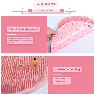 Tấm Silicon Hít Chà Lưng, Chân Massage Đa Năng