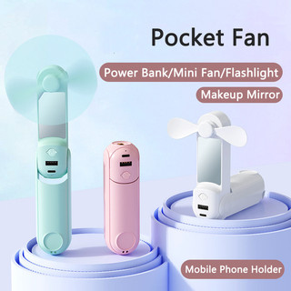 Quạt mini cầm tay kitten fan pin 2000mah | kiêm sạc dự phòng , đèn led juro