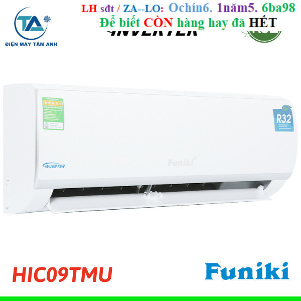 Rẻ Điều hòa Funiki inverter 9000 BTU 1 chiều HIC09TMU