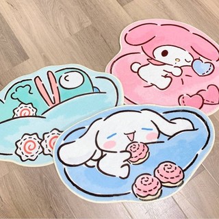 Ellen Sanrio Kuromi HelloKitty MyMelody Hoạt Hình Dễ Thương Sang Trọng Thảm Đầu Giường Chống Trơn Trượt Sàn Phòng Tắm Thấm Hút Nước M