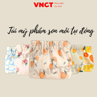  Túi đựng mỹ phẩm mini tự đóng vnct túi để son môi mĩ phẩm đồ trang điểm cá nhân nhỏ du lịch cute 