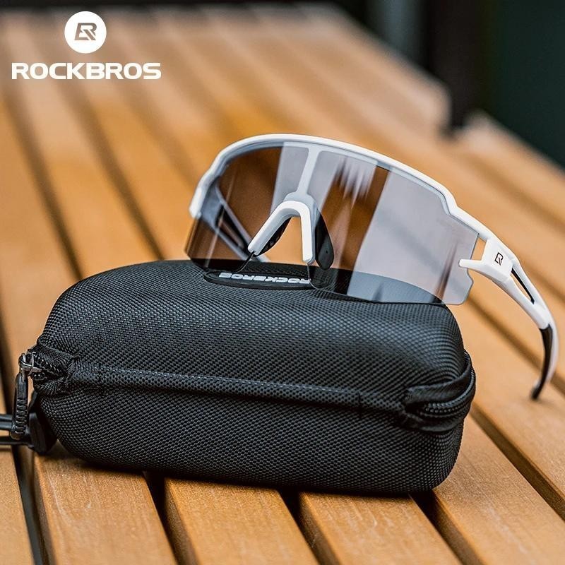 Rockbros Kính Đi Xe Đạp Phân Cực UV400 Bảo Vệ Kính Mát Xe Đạp Nam Nữ Photochromic MTB Đường Xe Đạp K