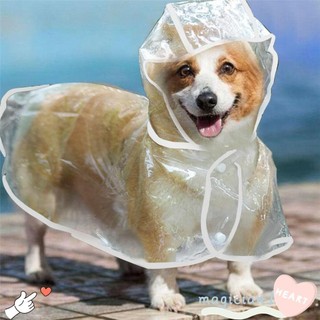 Áo mưa cho chó MAGICIAN1 Áo mưa ngoài trời trong suốt chống nước cho thú cưng